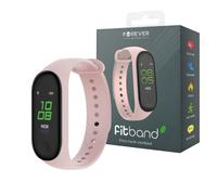 FOREVER Fitband SB-50 Smart Watch Bracelet - Women's Men's Smart Fitness Tracker with Pedometer - Heart Bracelet - Calories Expended Watch - iOS Android Smartwatch - Pink