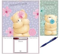 Forever Friends Mums Deluxe A3 Planner 2026 with Slim Diary 2026 + Exclusive Diary Pen