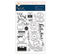 Forever Friends - Opulent - A5 Clear Paper Card Craft Stamp Set (19 pieces)