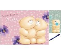 Forever Friends Wtv A4 Planner 2026 with Slim Diary 2026 + Exclusive Diary Pen