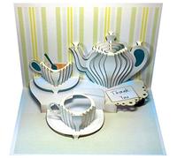 Forever Handmade Cards Pop Ups POP 99 - Teapot Thank You - Laser Pop Up Card