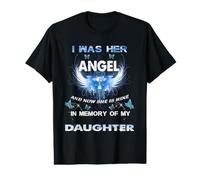 Forever Her Angel Memorial Daughter Butterfly Wings Value Graphic T-Shirt