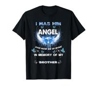 Forever Him Angel Memorial Brother Butterfly Wings Value Graphic T-Shirt