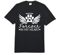 Forever in My Heart Rainbow Bridge Dog Lover Comfort Colors Adult Heavyweight T-Shirt