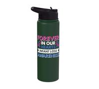 Forever in Our Hearts Infant Loss Awareness Stainless Steel Insulated Water Bottle