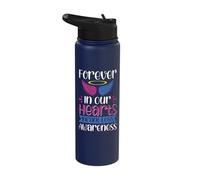 Forever in Our Hearts Infant Loss Awareness Stainless Steel Insulated Water Bottle