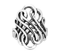 Forever Interconnected Infinity Knot .925 Sterling Silver Ring (8)