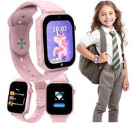FOREVER Kids Look Me! 3 KW-520 Pink - Smartwatch with SIM Card - 1.85 Inch Display - GPS/LBS/Wi-Fi Location - SOS Function - Calls & Video - IP65 Waterproof Children