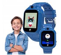 FOREVER Kids See Me! 3 KW-320 Blue Smartwatch - GPS + Wi-Fi Tracking, Voice & Video Calls, SOS Button, IP65, 1.4″ Colour Screen, Camera, Pedometer, Android/iOS