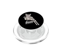 Forever Kitten Gothic Cute Tabby & Skeleton Hand PopSockets PopGrip for MagSafe