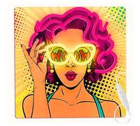 FOREVER Light LED Neon ART Sign Power Woman - Yellow-Purple Neon Light Sign for Home and Restaurants - Energy-Saving LED Neon Sign USB - Perfect Art LED Decoration with Brightness Adjustment