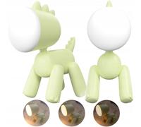 FOREVER Light LED Night Light Kids Dinosaur - Dimmable Bedside Lamp - 3 Brightness Levels - Adjustable Lighting Angle - USB Rechargeable Lamp - Energy-Saving Bedside Light - Kids Bedroom Accessories