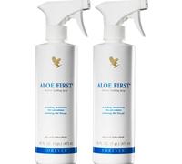 Forever Living Products Aloe First, 473ml, Skin soothing formua, 80% pure inner leaf Aloe Vera, Gluten Free, Vegetarian friendly (Bundle of 2)