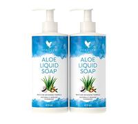 Forever Living Products Aloe Liquid Soap, 473ml, Cleanse and Moisturise, Vegan friendly, pure Aloe Vera blended with Jojoba oil. (bundle of 2)