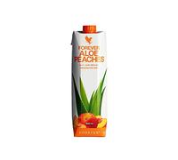Forever Living Products Aloe Peaches, 1000ml, Peach Flavored Aloe Vera Gel, 83.4% pure inner leaf Aoe Vera gel, No added preservatives, Gluten Free, Vegan friendly