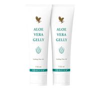 Forever Living Products Aloe Vera Gelly, 118ml, Lubricates sensitive skin, stain free, perfect after-sun care, Vegan friendly, Gluten free. (bundle of 2)