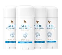 Forever Living Products Forever Aloe Ever Shield Deodorant stick, 92.1g, All day protection, Stain free, Vegetarian & Vegan friendly (bundle of 4)