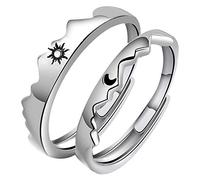 Forever Love Promise Ring for her, Nourich Engagement Wedding Band Ring, Exquisite Sterling Silver Ring Every Day, Girls Womens Jewellery Gifts
