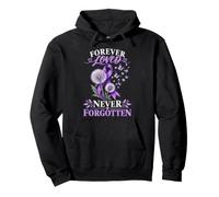 Forever Loved Never Forgotten Memorial Remembrance Mom Pullover Hoodie