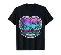 Forever Loved Never Forgotten Pet Memorial Dog Cat Paw Owner Value Graphic T-Shirt