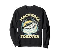 Forever Mackerel Fishing Costume Fisherman Love Fish Sweatshirt