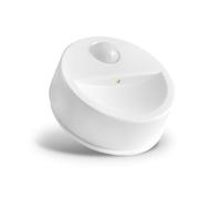FOREVER Motion Sensor Night Light - LED Bedside Lamp with PIR Motion Sensor, Elegant White Plastic Night Light, Energy-Saving, Ideal for Bedroom, Wall Mount