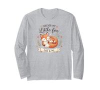 Forever My Little Foxes - Dad & Me Cute Wildlife Long Sleeve T-Shirt