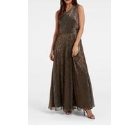 Forever New Billie Asymmetrical Plisse Midi Dress Bronze size 6 | Maxi Dresses Outlet | Women | Brown 6