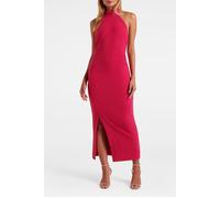 Forever New Eva High Neck Split Bodycon Bright Rose size 16 | Midi Dresses Outlet | Women | Pink 16