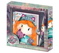 Forever Ninette Gift Box Padlock Diary and Pen, Multicolour
