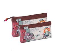Forever Ninette Swing-Set of Two Toiletry Bags, Multicolour, 26 x 15 cm