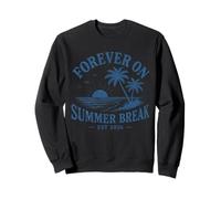 Forever On Summer Break Est 2026 Retro Tropical Beach Lover Sweatshirt