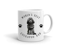 Forever Personal Designs Black Cockapoo World's Best Cockapoo Dad 11oz Mug