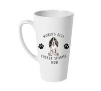 Forever Personal Designs Black Cocker Spaniel World's Best Cocker Spaniel Mum 17oz Latte Mug