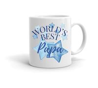 Forever Personal Designs Fathers Day World's Best Papa Mug 11oz Star Print