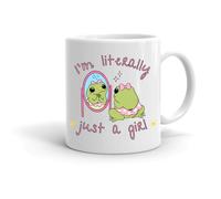 Forever Personal Designs Funny Frog I'm Literally Just A Girl Mug 11oz