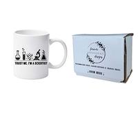 Forever Personal Designs Funny 'Trust Me I'm A Scientist' 11oz Mug with Gift Box