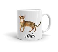 Forever Personal Designs *Personalised* Abyssinian Cat 11oz Mug