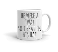 Forever Personal Designs Plebs Grumio 'He were A Twat So I Shat in His Hat' 11oz Mug