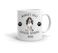 Forever Personal Designs World's Best Black Cocker Spaniel Mum 11oz Mug