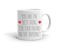 Forever Personal Designs You are The Best Thing I've Found On The Internet Valentines Day Mug 11oz