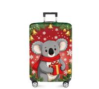 FOREVER QUEEN Christmas Luggage Cover Elastic Suitcase Cover Protector Fits 20-34 Inch Suitcase Travel Accessories, Christmas - Koala, S(fits 20-22inch suitcase), Marble