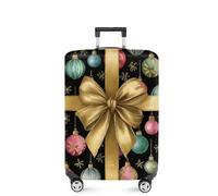 FOREVER QUEEN Christmas Luggage Cover Elastic Suitcase Cover Protector Fits 20-34 Inch Suitcase Travel Accessories, Christmas ball, XL(fits 32-34Inch suitcase), Marble