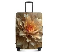 FOREVER QUEEN Spring Flower Luggage Cover Suitcase Protector Suitcase Cover Anti-Scratch,Stretchable Bag Cover Washable Durable Polyester, White flowers, L(fits 28-30Inch suitcase), Flower