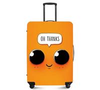 FOREVER QUEEN Travel Luggage Cover for 18-32 Inch Suitcases, Anti-Scratch Waterproof Protector - Elastic Washable Fits Checked & Carry On Baggage, Big Eyes, XL(fits 32-34Inch suitcase)