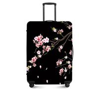 FOREVER QUEEN Travel Luggage Cover, Stretchable Suitcase Protector, Washable Durable Suitcase Cover, Anti-Scratch Dustproof Protector from Scratches Dirt Damage for Travel, Cherry Blossom, XL(fits 32