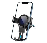 Forever Recycling Gravity Car Holder for Ventilation Grille - Eco-Friendly, Automatic Clamp, 360° Rotation, Universal for Smartphones, Black
