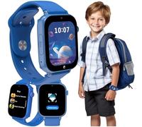 FOREVER Smart Watch Kids Look Me! 3 KW-520 Blue 1.85”- Kids SmartWatch with GPS Tracker - Smart Watch with SIM Card Slot and SOS Button - Calls & Video - IP65 Waterproof - Compatible Android iOS