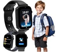 FOREVER Smart Watch KW-520 Black 1.85" for Kids - Look Me! 3 with GPS Tracker, SIM Card Slot and SOS Button - Calls & Video - IP65 Waterproof - Compatible with Android iOS