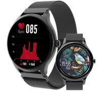 Forever Smartwatch ForeVive 3 SB-340 - 1.28" Full Touch Display, Heart Rate & Sleep Monitor, Fitness Tracker, Call Alerts, Waterproof IP68, Long Battery Life - Black